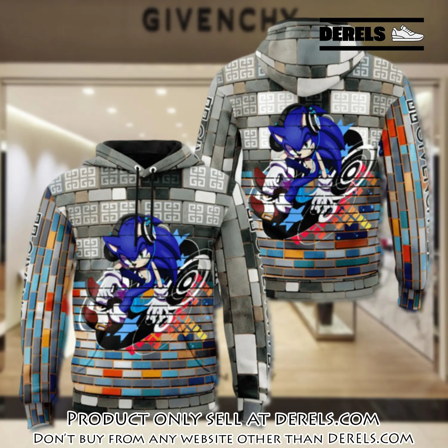 Givenchy sonic unisex hoodie luxury brand gifts  jh1861 dr1947089